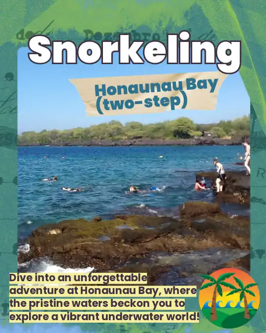 Snorkeling at Honaunau Bay - Two Step